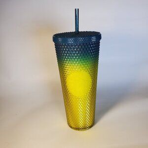 Starbucks Tumbler Cup Studded Lemon Ombre Venti Fall 2023 NWT
